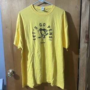 Pittsburgh Penguins Gold 2018 Playoff T-Shirt XL Let's Go Pens NHL Believe